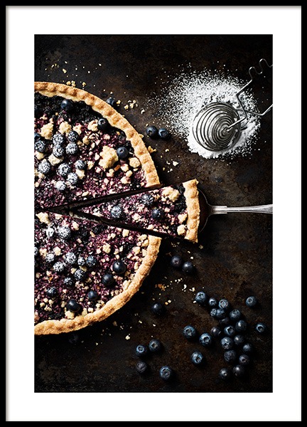 Blueberry Pie Poster in de groep Posters / Keuken posters bij Desenio AB (11517)