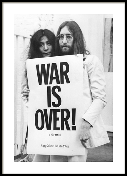 War is Over Poster in de groep Posters / Zwart wit bij Desenio AB (11970)