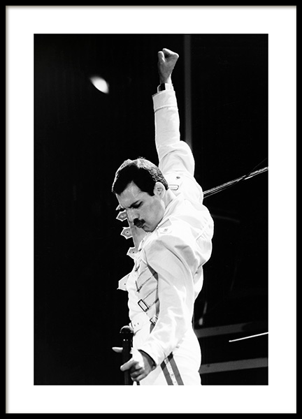 Freddie Mercury Poster in de groep Posters / Iconische fotos bij Desenio AB (13580)