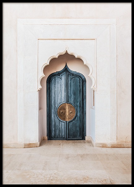 Marrakech Blue Door Poster in de groep Posters / Fotokunst bij Desenio AB (14215)