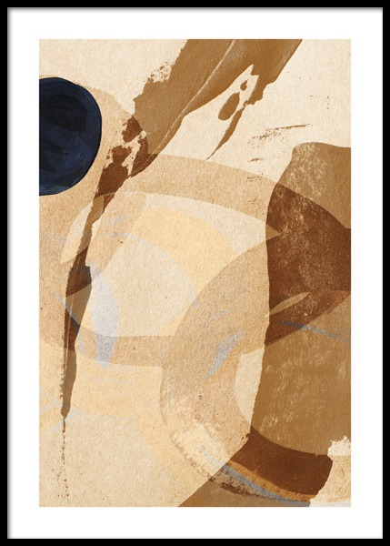 Umber Abstraction No2 Poster in de groep Posters / Kunst bij Desenio AB (14892)