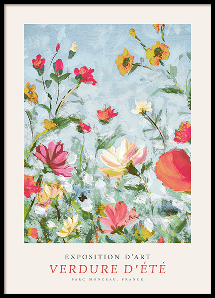 Exposition D Art No2 Poster Kleurrijk Bloemenveld Desenio Nl