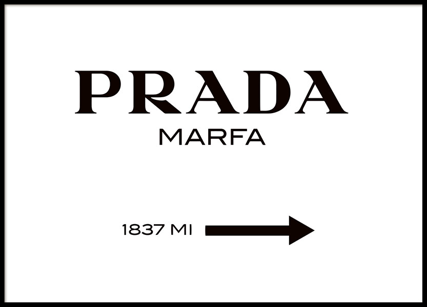 Gossip girl Prada Marfa poster online. Koop prints met mode en fashion.