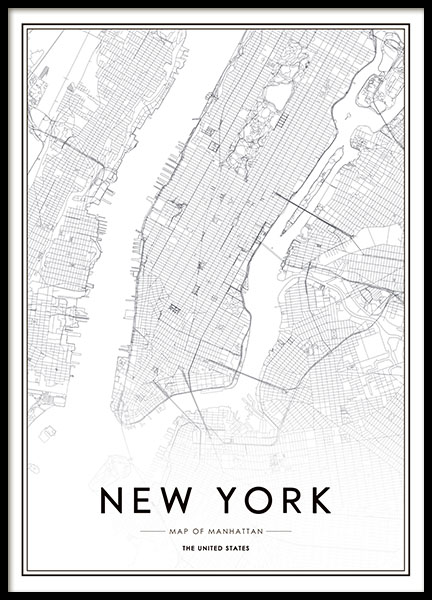 Wonderbaarlijk Poster met foto New York | Prints en posters met steden KJ-16