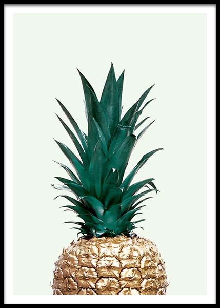 Green Pineapple, Poster in de groep Posters / Kunst bij Desenio AB (8210)