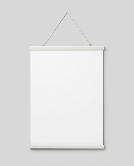  - Witte posterhanger met magneetbevestiging, 51 cm