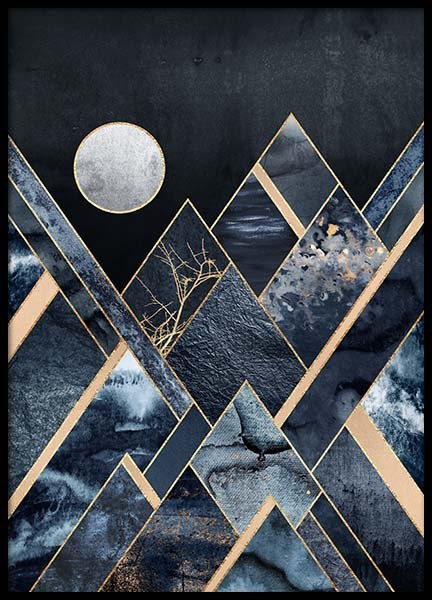 Stormy Mountains Poster in de groep Posters / Kunst bij Desenio AB (pre0020)
