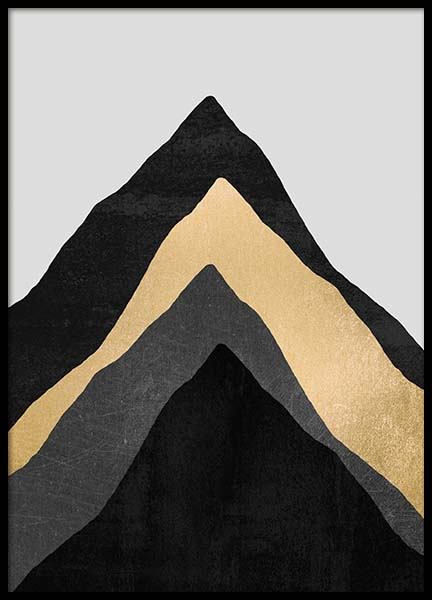 Four Mountains Poster in de groep Posters / Kunst bij Desenio AB (pre0022)