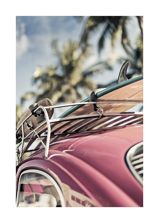 Vintage Surf Car Poster / Fotokunst bij Desenio AB (10644)