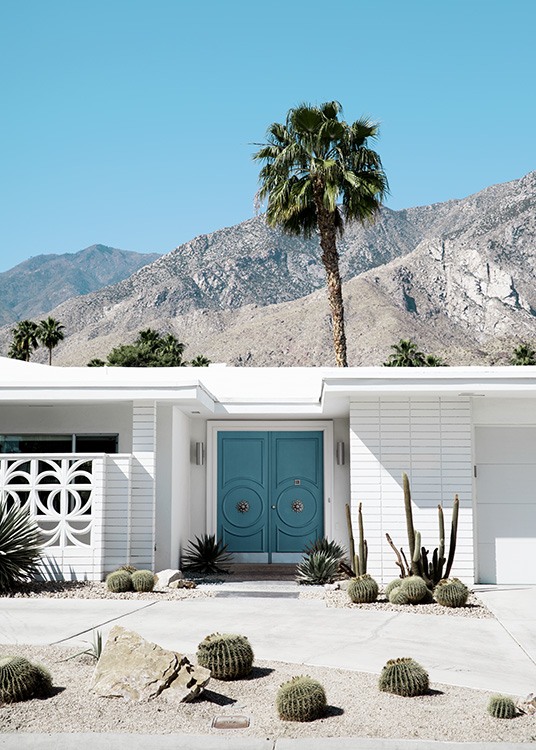Blue Door Palm Springs Poster / Architectuur bij Desenio AB (10794)