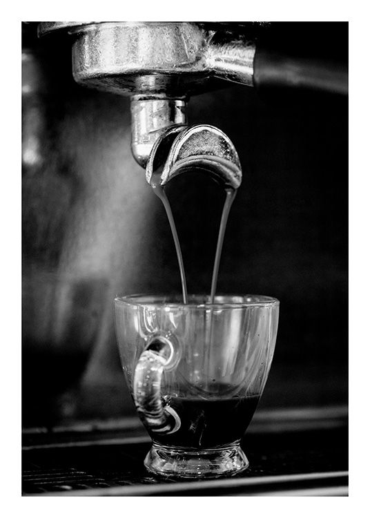 Espresso Poster / Zwart wit bij Desenio AB (10824)