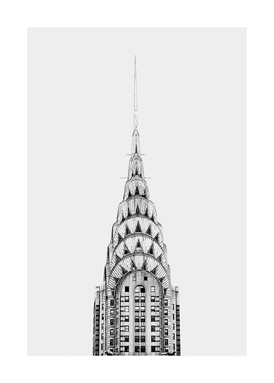 Chrysler Building Poster / Zwart wit bij Desenio AB (11306)