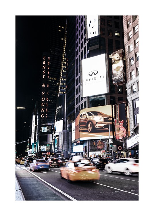Times Square by Night Poster / Fotokunst bij Desenio AB (11322)
