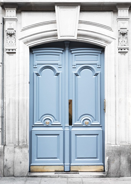 Paris Blue Door Poster / Fotokunst bij Desenio AB (11353)