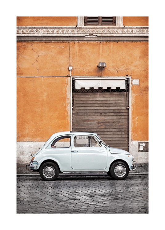 Vintage Car in Rome Poster / Fotokunst bij Desenio AB (11574)