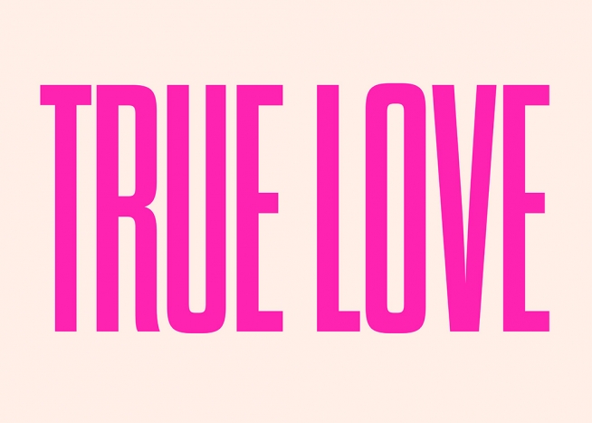 True Love Poster / Posters met tekst bij Desenio AB (12681)