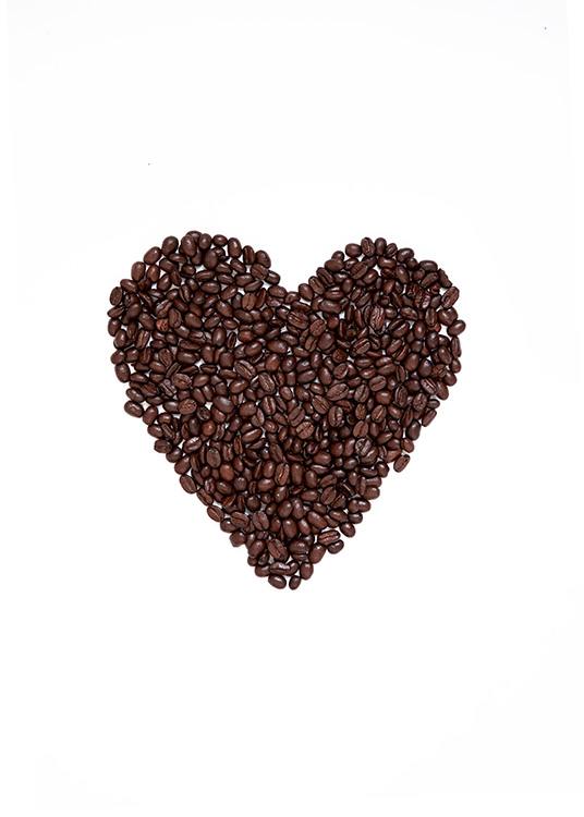 Coffee Heart Poster / Keuken posters bij Desenio AB (12714)