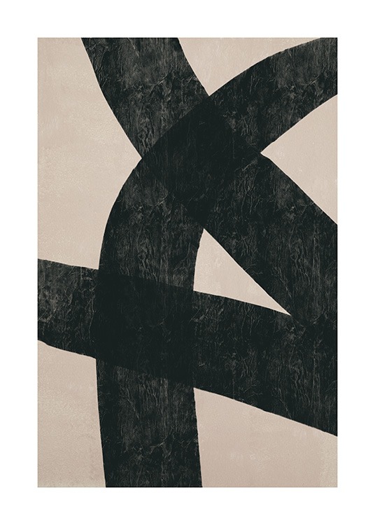 Broad Lines No1 Poster / Abstracte kunst bij Desenio AB (13617)