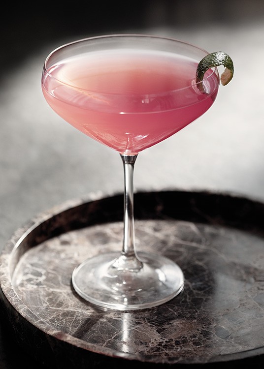 Pink Cocktail Poster / Wijn & cocktails bij Desenio AB (13698)