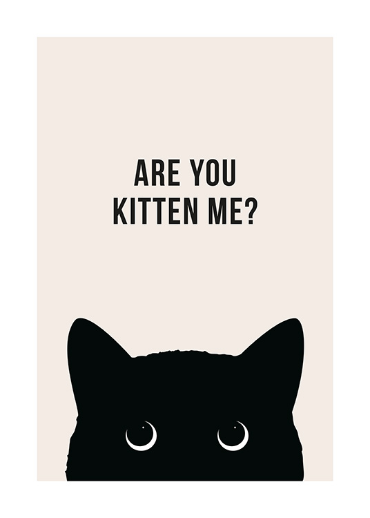 Are You Kitten Me? Poster / Humor bij Desenio AB (13790)