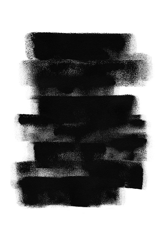 Paint it Black No2 Poster / Abstracte kunst bij Desenio AB (13816)
