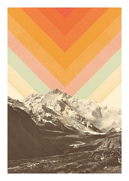 Mountainscape No1 Poster / Vintage bij Desenio AB (13922)