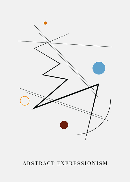  – Grafische illustratie met witte lijnen en cirkels in blauw en bruin op een lichtgrijze achtergrond