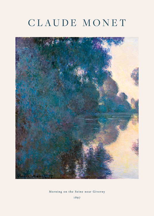  – Schilderij van abstracte bomen naast de rivier de Seine