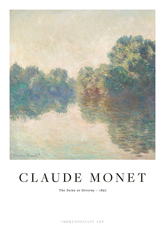  – Schilderij van Monet van de Seine en bomen aan het water