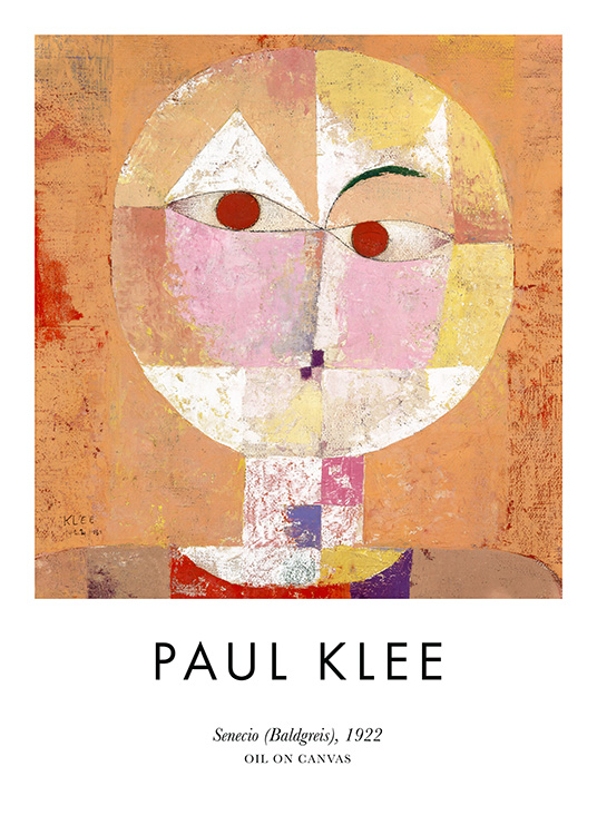 Paul Klee - Senecio (Baldgreis) - Een geweldige poster van de kunstenaar Paul Klee