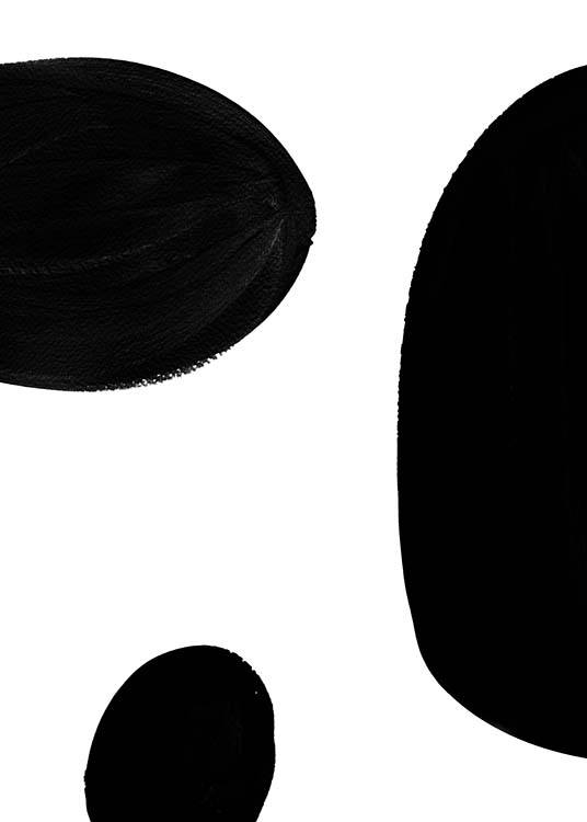 Black Pattern No1  Poster / Zwart wit bij Desenio AB (2239)