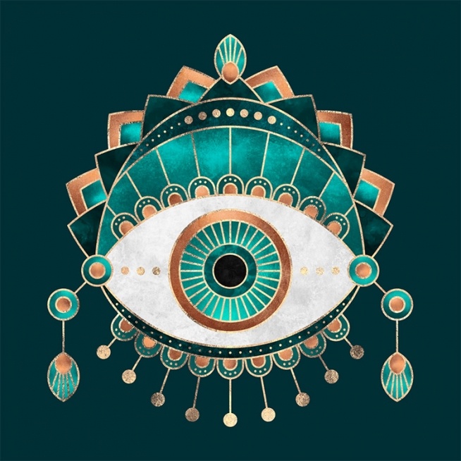 Teal Eye Poster / Kunst bij Desenio AB (2375)