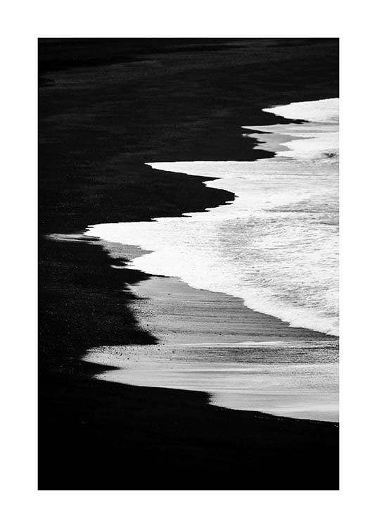Beach B&W Poster / Zwart wit bij Desenio AB (2862)