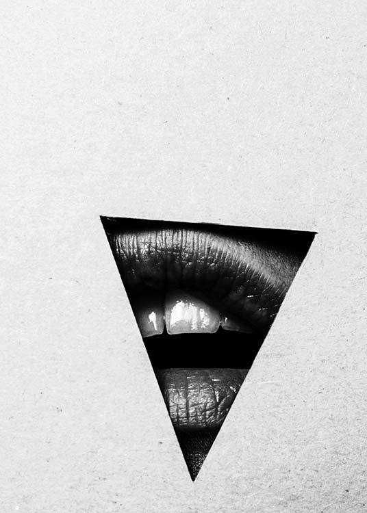 Triangle Mouth Poster