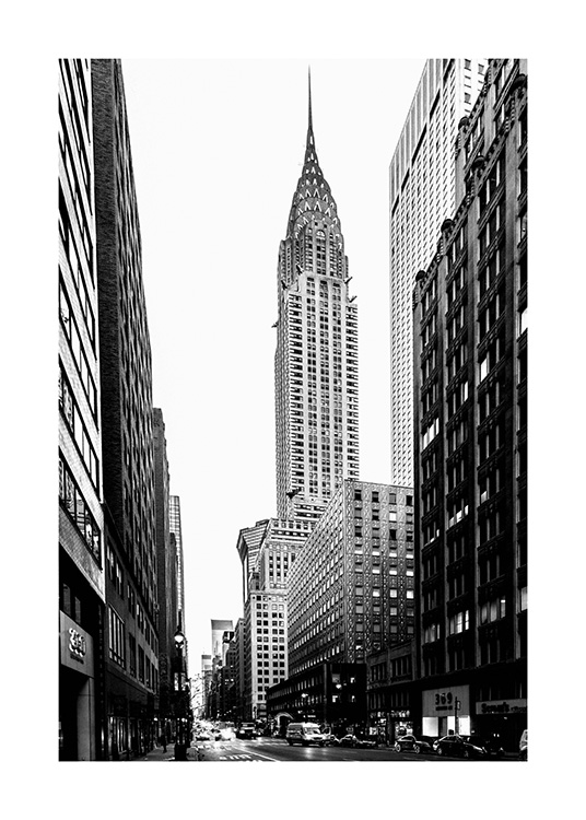 Streets Of New York Poster / Zwart wit bij Desenio AB (3297)