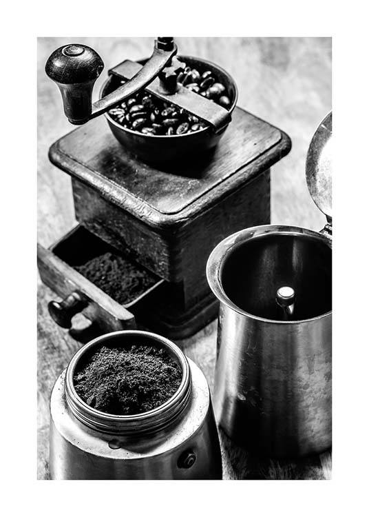 Moka Espresso Poster / Zwart wit bij Desenio AB (3331)