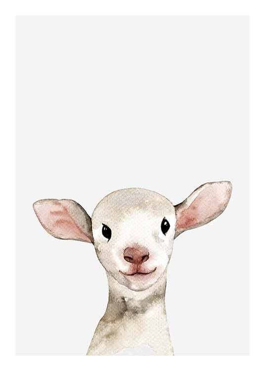 Little Lamb Poster / Kinderposters bij Desenio AB (3365)
