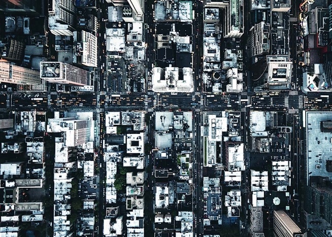 Aerial View Of New York Poster / Fotokunst bij Desenio AB (3587)