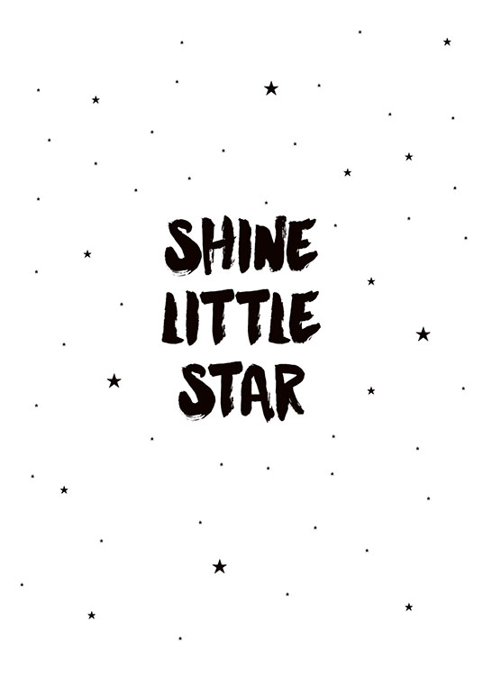 Shine Little Star, Posters / Kinderposters bij Desenio AB (7789)