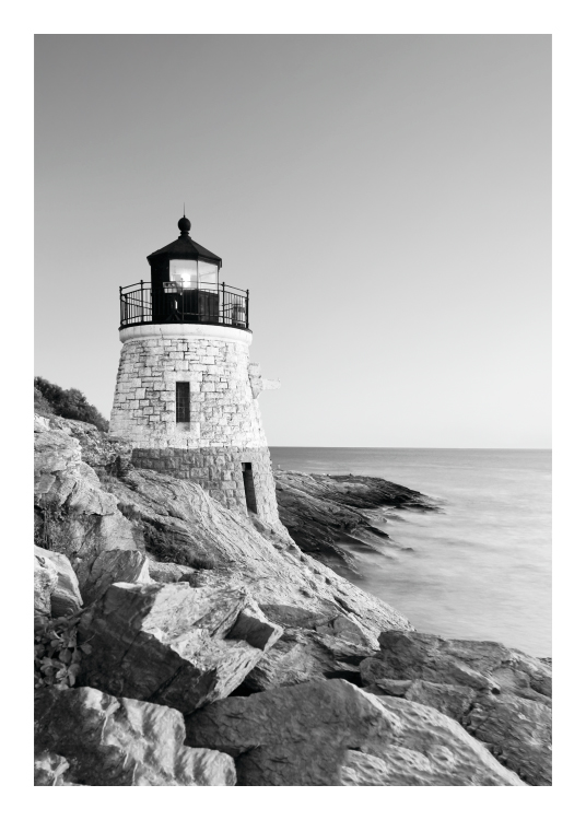 Lighthouse, Posters / Zwart wit bij Desenio AB (8163)