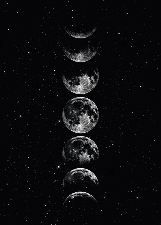 Moon Star Sky, Poster / Planeten bij Desenio AB (8190)