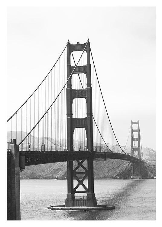 San Francisco, Poster / Zwart wit bij Desenio AB (8241)