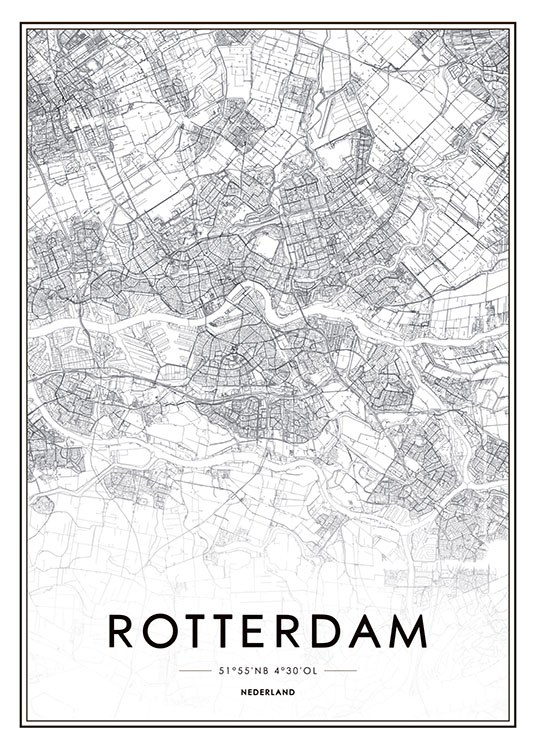 Rotterdam, Poster / Kaarten en steden bij Desenio AB (8279)