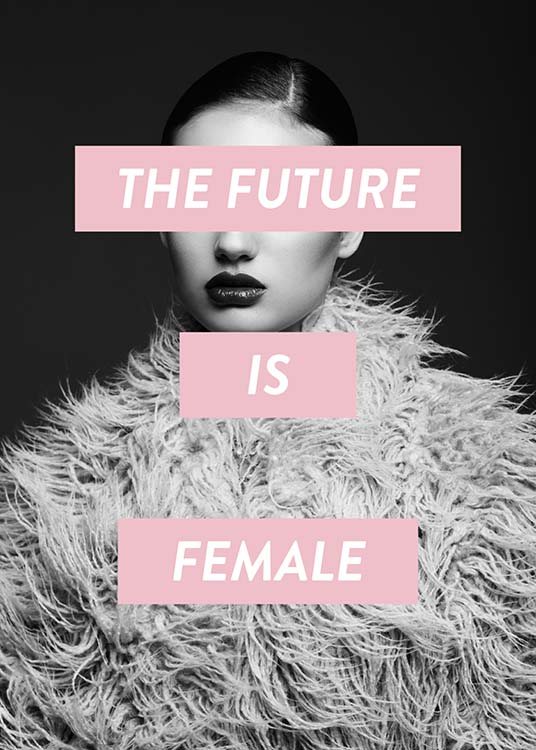 Future Is Female Poster / Fotokunst bij Desenio AB (8834)