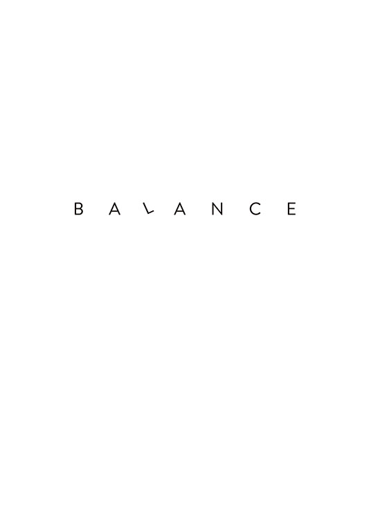 Simple Balance Poster / Posters met tekst bij Desenio AB (8858)