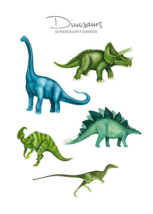 Dinosaurs Poster / Kinderposters bij Desenio AB (8990)