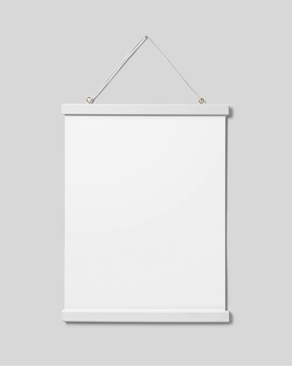  - Witte posterhanger met magneetbevestiging, 31 cm