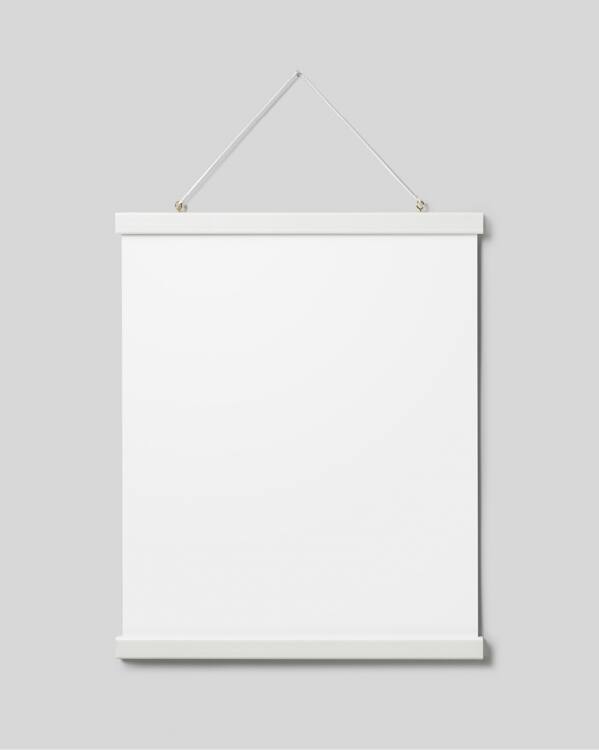  - Witte posterhanger met magneetbevestiging, 41 cm