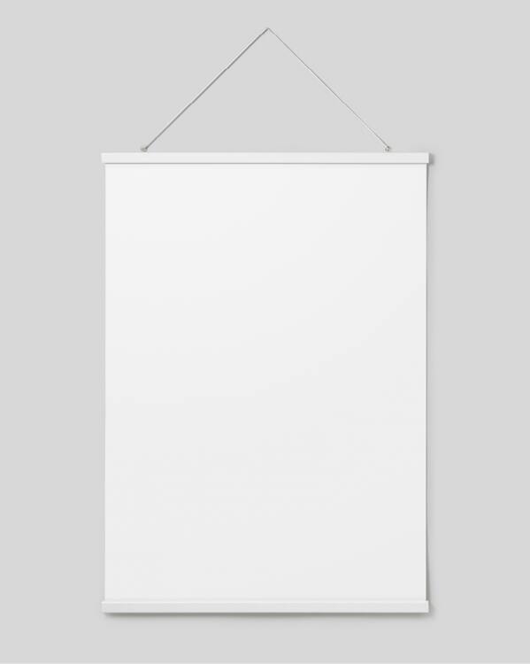  - Witte posterhanger met magneetbevestiging, 71 cm