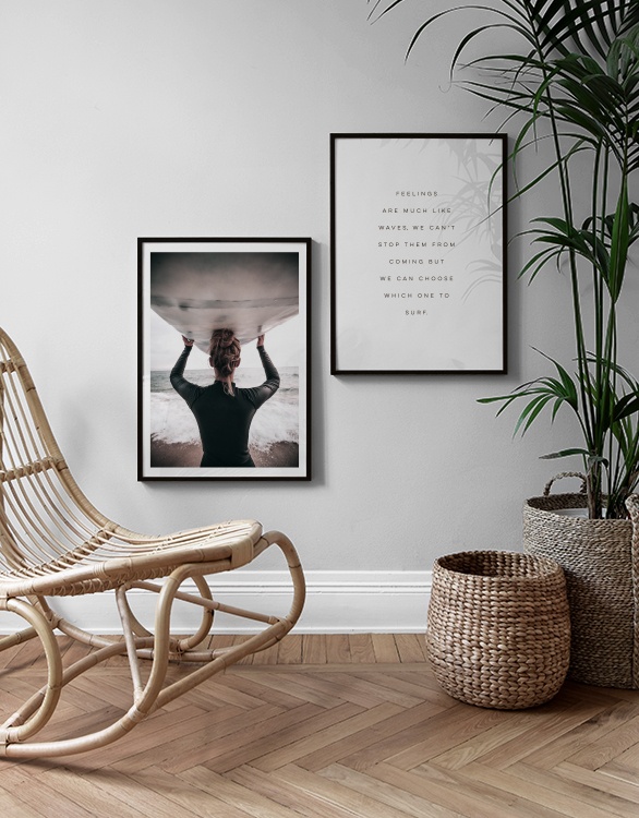 Mooie posters en prints boven het bed of de bank Mooie posters in paren